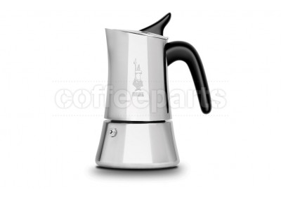 Bialetti Moon Exclusive Coffee Maker: Elegant stainless finish, stovetop brewing.