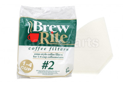 Brew-Rite 6-8 Cup Coffee Filter Papers #2 pack of 40
