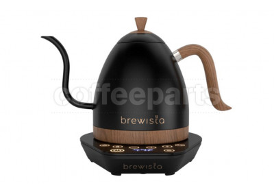 Brewista 1lt Artisan Variable Temp Gooseneck Kettle: Black/Wood 