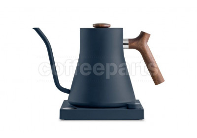 Fellow Stagg EKG Pour Over Coffee Kettle: Stone Blue & Walnut Handle