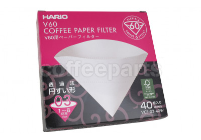 Hario 3-Cup V60 Drip Filter Papers (40pcs) 