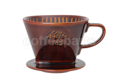 Kalita 102 Lotto Coffee Dripper: Brown (uses Kalita 102 Coffee Filters)