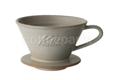 Kalita MI 185 Pottery Wave Coffee Dripper: Sand Beige