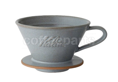 Kalita MI 185 Pottery Wave Coffee Dripper: Sand Grey