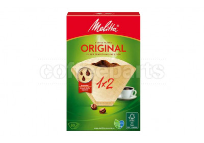 Melitta 1x2 Brown Paper Filters - 80 Pk 