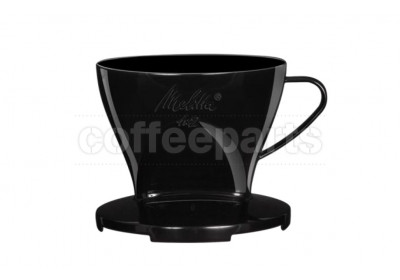 Melitta 1x2 Pour Over Plastic Dripper: Black