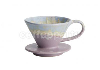 Muvna Manni Coffee Ceramic Dripper V01: Purple and Blue
