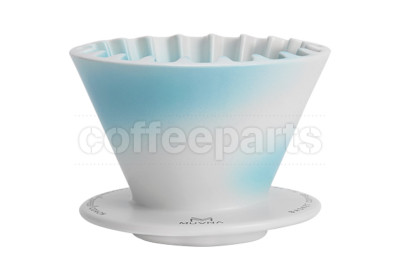 Muvna Cake (Wave 185) Ceramic Filter Dripper: Blue