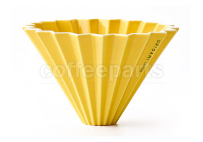 Origami Coffee Dripper Medium: Yellow
