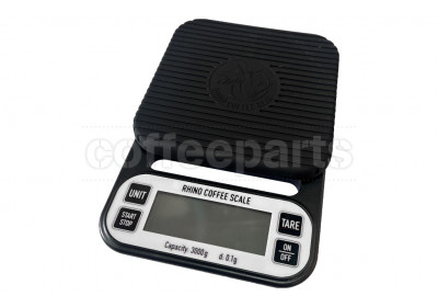 Rhino Coffee Gear Coffee Scale designed for espresso brewing. 