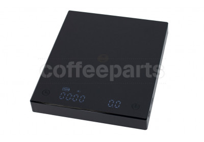 Timemore Black Mirror Basic Plus Coffee Scale with timer functionality.  