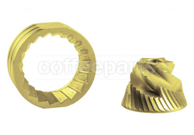 Timemore E&B Conical Burrs: Titanium Coated Stainless Steel 