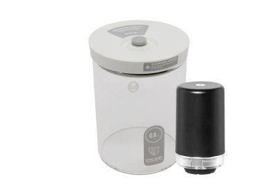 Timemore Glass Canister & Pump Starter Kit Med: White