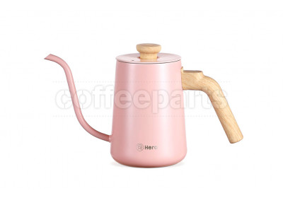 zeroHero C07 Pro Pour Over Kettle: Pink gooseneck kettle.