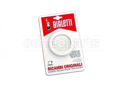Bialetti 2 Cup Moka Express Replacement Seal Kit and Filter Plate
