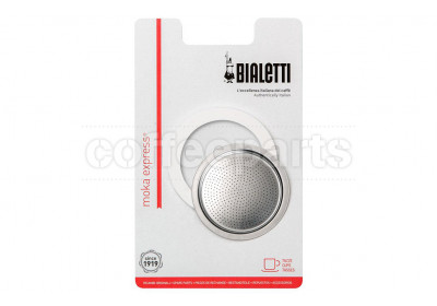 Bialetti 1 Cup Moka Express Replacement Seal Kit and Filter Plate