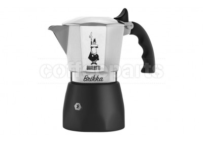 Bialetti 4 Cup Moka Brikka Coffee Maker: Black
