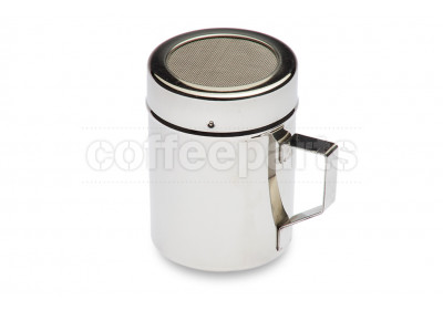 Stainless Chocolate Shaker with Mesh Top and Handle