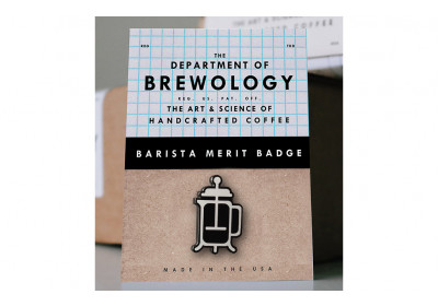 Department of Brewology - French Press Badge