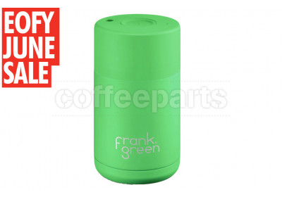 ﻿EOFY SALE Frank Green Ceramic Reusable Coffee Cup - 10oz / 295ml: Neon Green