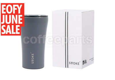 ﻿EOFY SALE Sttoke 12oz Grey Ceramic Reusable Coffee Cup