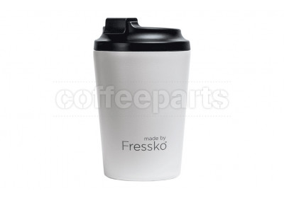 ﻿Fressko Camino Reusable Coffee Cup 340ml : Snow (White)