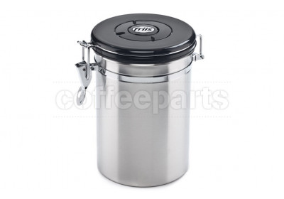 Friis Coffee Storage Vault with One-Way Valve: Silver
