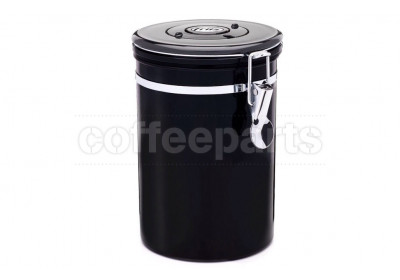Friis Coffee Storage Vault with One-Way Valve: Black