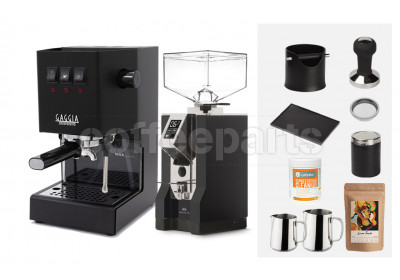 Gaggia Classic PRO Espresso Machine Package: Black