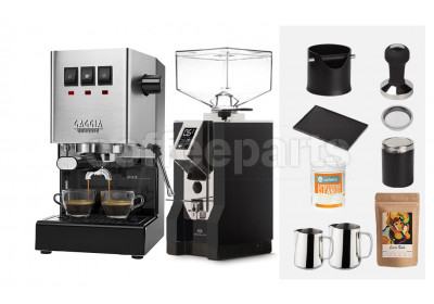 Gaggia EVO PRO / Specialità Espresso Machine Package: Black/Silver