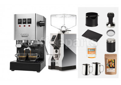 Gaggia Classic / Specialità Espresso Machine Package: Silver