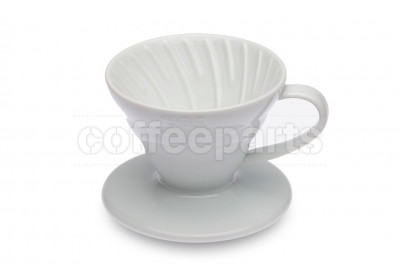 Hario 1-Cup V60 White Ceramic Coffee Dripper