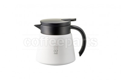 Hario V60 Insulated Stainless 600ml Server - White