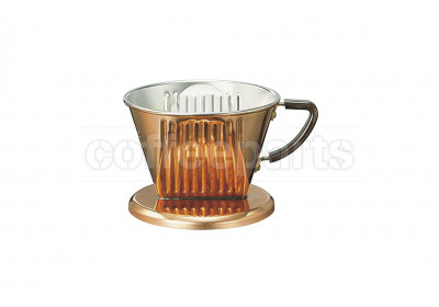 Kalita 102 Copper Coffee Dripper (uses Kalita 102 Coffee Filters)