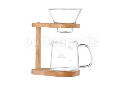 Kalita WDG-185 Neo Woods Coffee Dripper Stand Set (uses Wave Filters)