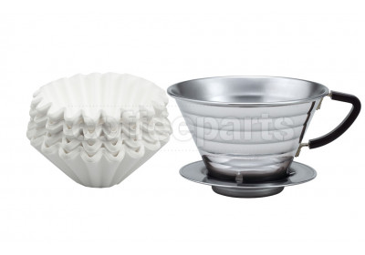 Kalita 155 Stainless Dripper inc Wave Filter Kit