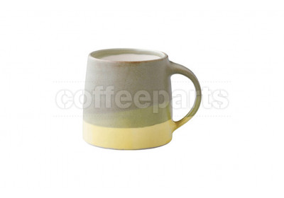 Kinto 320ml Porcelain Mug : Moss Green and Yellow