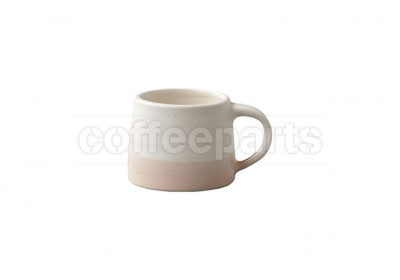 Kinto 110ml Porcelain Mug : White and Pink Beige