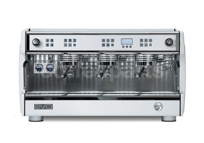 Dalla Corte EVO 2 Espresso Coffee Machine 3-Group: White