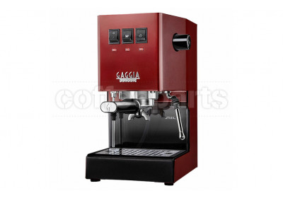 Gaggia NEW Classic PRO Home Espresso Coffee Machine: Cherry Red