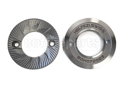 Helfezi 80mm Steel Burrs Ultra Precise Geometry For Mahlkonig E80S Grinders