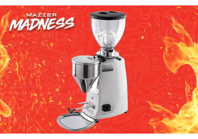 SALE | Mazzer Mini Electronic (Type A) Home Coffee Grinder: White (Superseded Model)