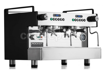 Rocket Boxer 2 Group Commercial Coffee Machines with shot timer (15A) Black