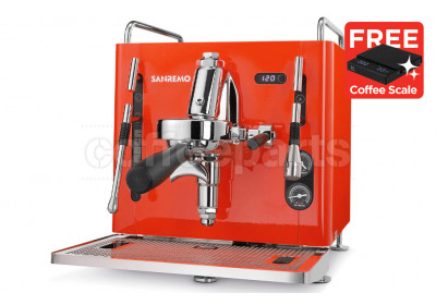 SanRemo Cube R Coffee Machine: Red