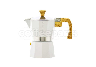 Grosche Milano 3 Cup Stovetop Espresso Maker: White