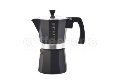 Grosche Milano 6 Cup Stovetop Espresso Maker: Charcoal