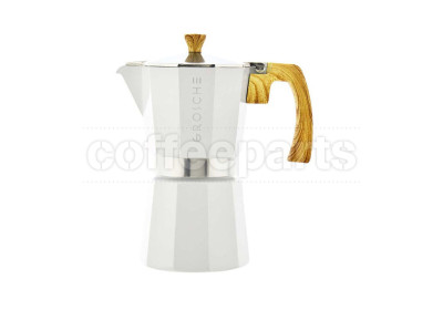 Grosche Milano 6 Cup Stovetop Espresso Maker: White