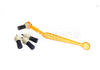 Pallo Orange Coffee Tool inc Three Spare Brushes