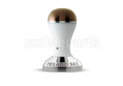 Pesado 58.5mm Modular Coffee Tamper: White and Bronze