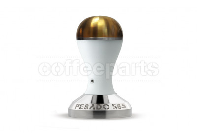Pesado 58.5mm Coffee Tamper : White and Gold Modular